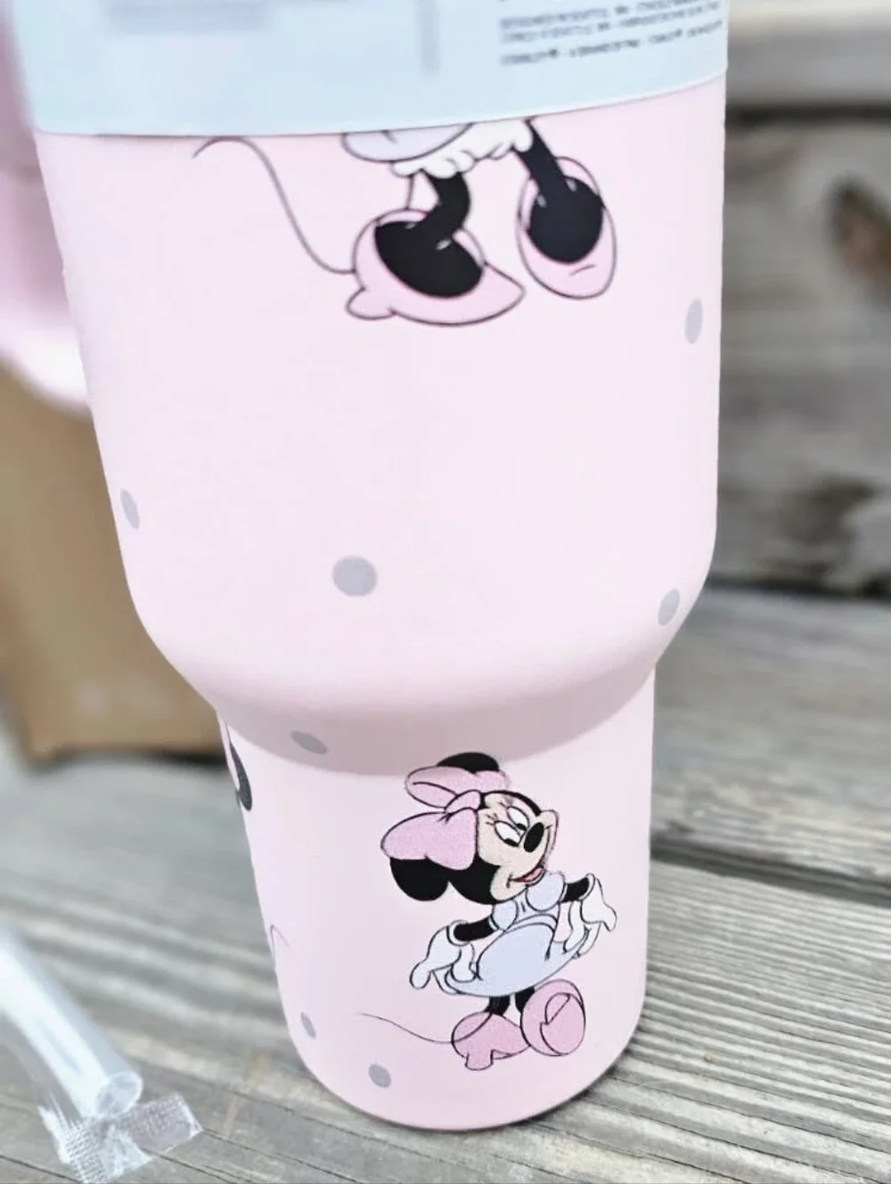 STANLEY Disney Minnie Mouse Pink Quencher H2.0 Tumbler with Handle NEW IN BOX - Picture 4 of 5
